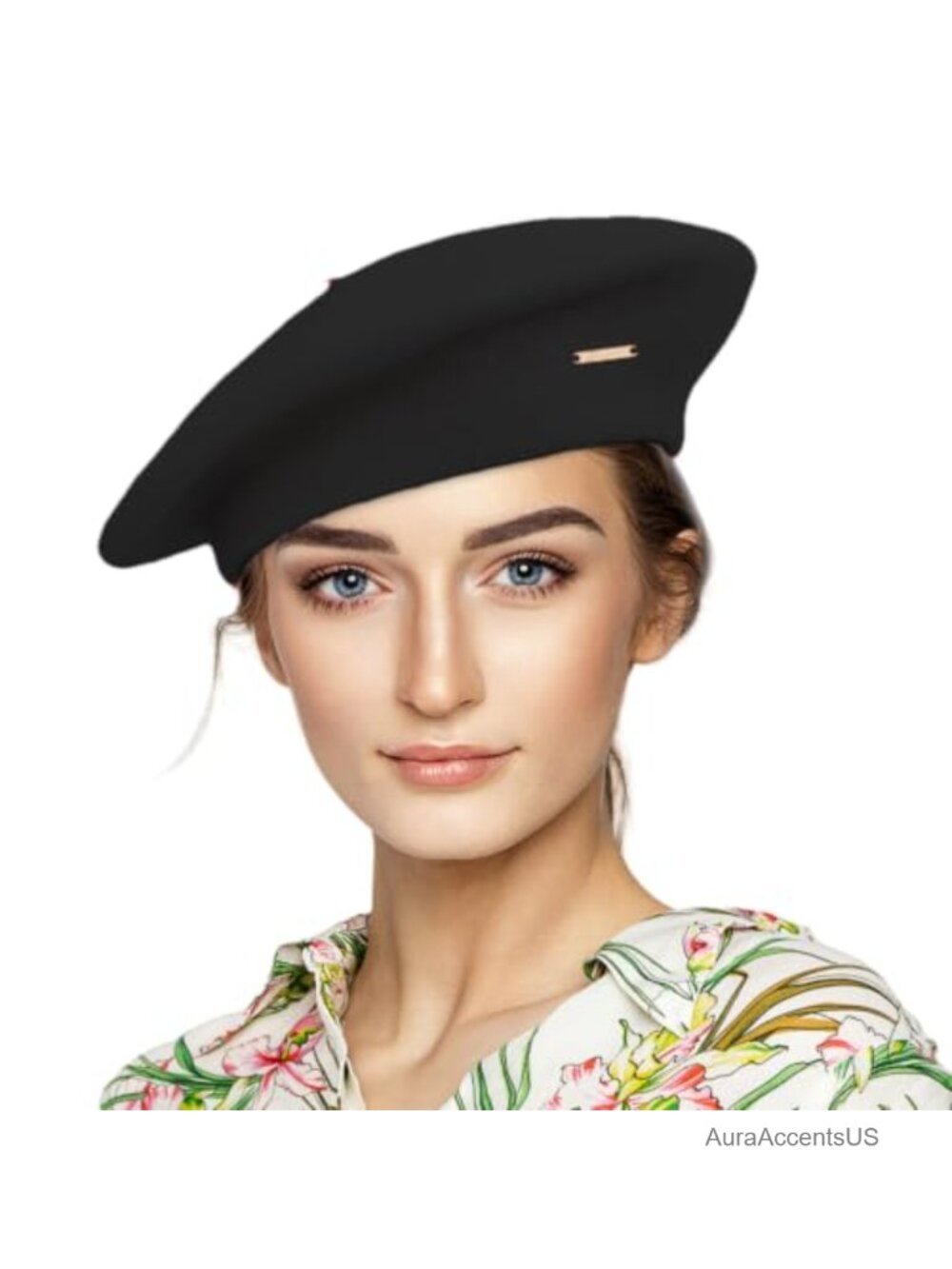 Classic Wool Blend Beret Hat for Women Men - French Style